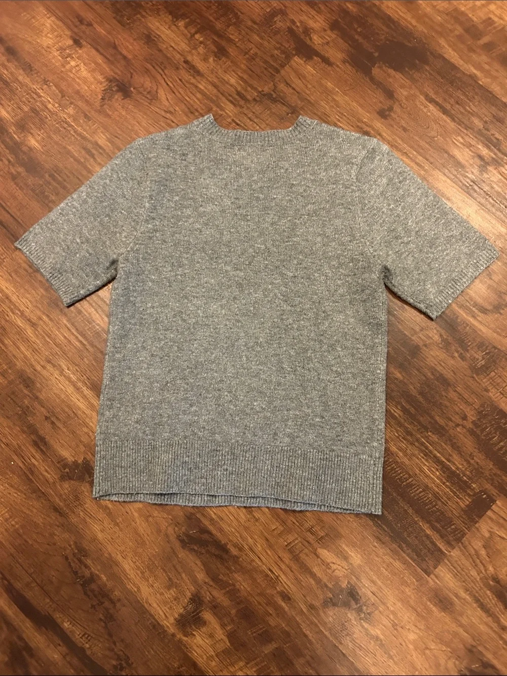 Lucky Brand Heather Gray Short Sleeve Knit Sweater - Women’s Size L - Picture 5 of 5